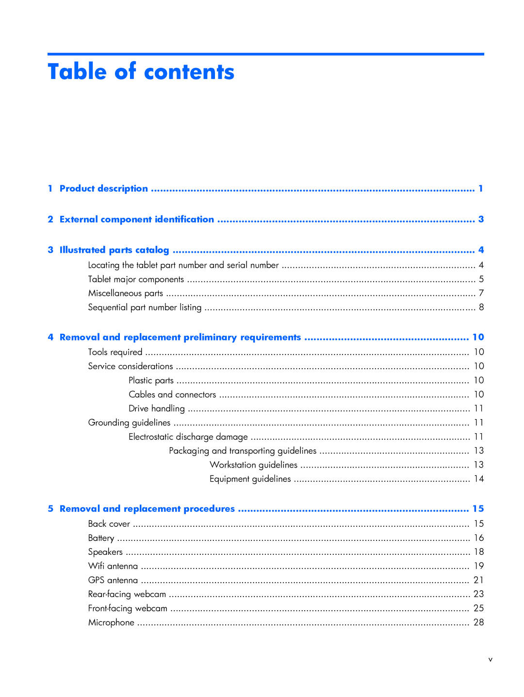 HP 10 2101 manual Table of contents 