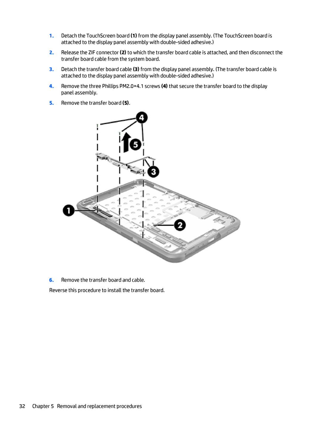 HP 10 EE G1 Healthcare manual Removal and replacement procedures 