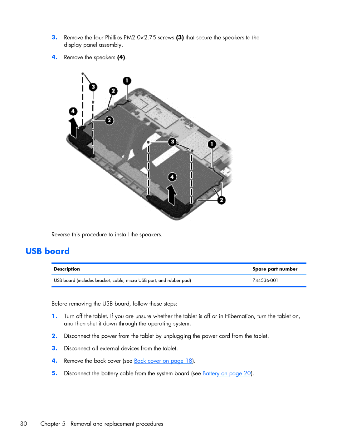 HP 10 HD 3608us, 10 HD 3510us, 10 HD 3500us, 10 HD 3600us manual USB board 