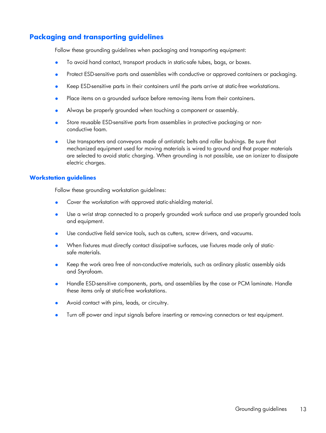 HP 10 Plus - 3700nf manual Packaging and transporting guidelines 