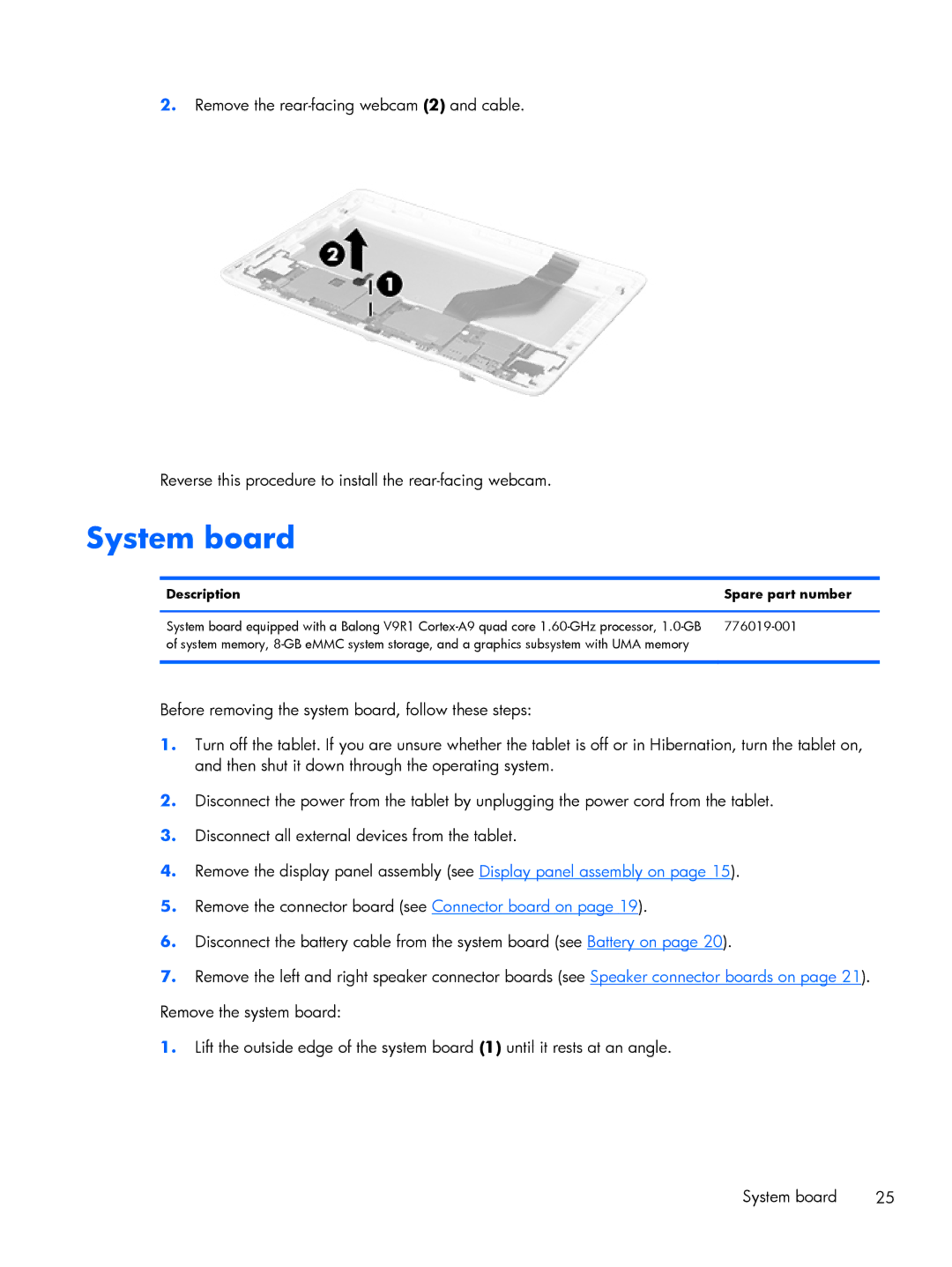 HP 10 Plus - 3700nf manual System board 