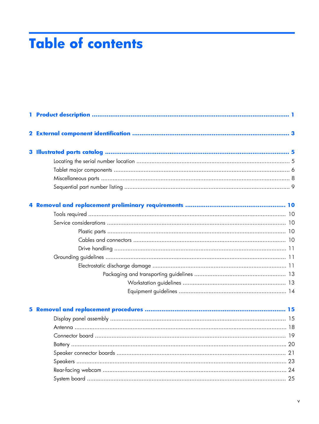 HP 10 Plus - 3700nf manual Table of contents 