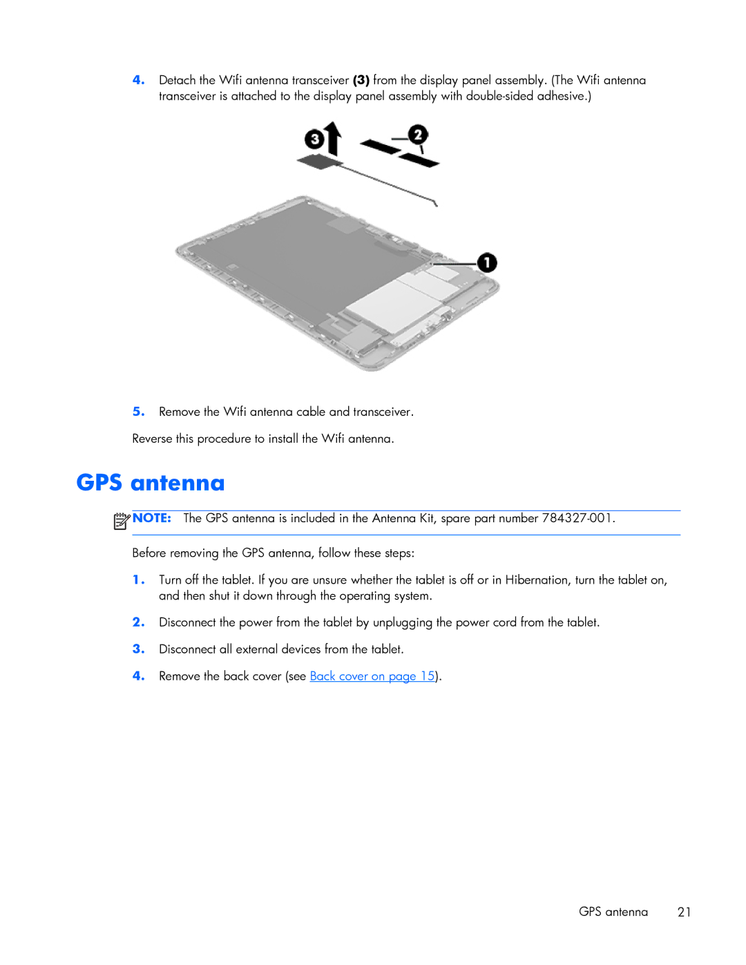 HP 10 Plus 2201 manual GPS antenna 