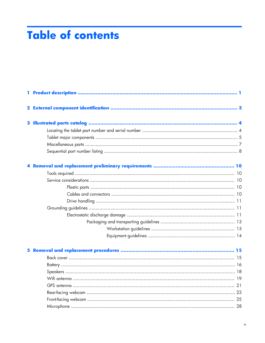 HP 10 Plus 2201 manual Table of contents 