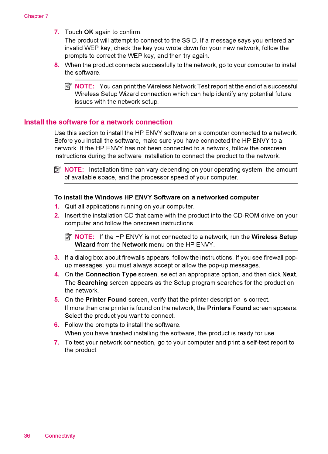 HP 100 - D410b, 100 - D410a manual Install the software for a network connection 