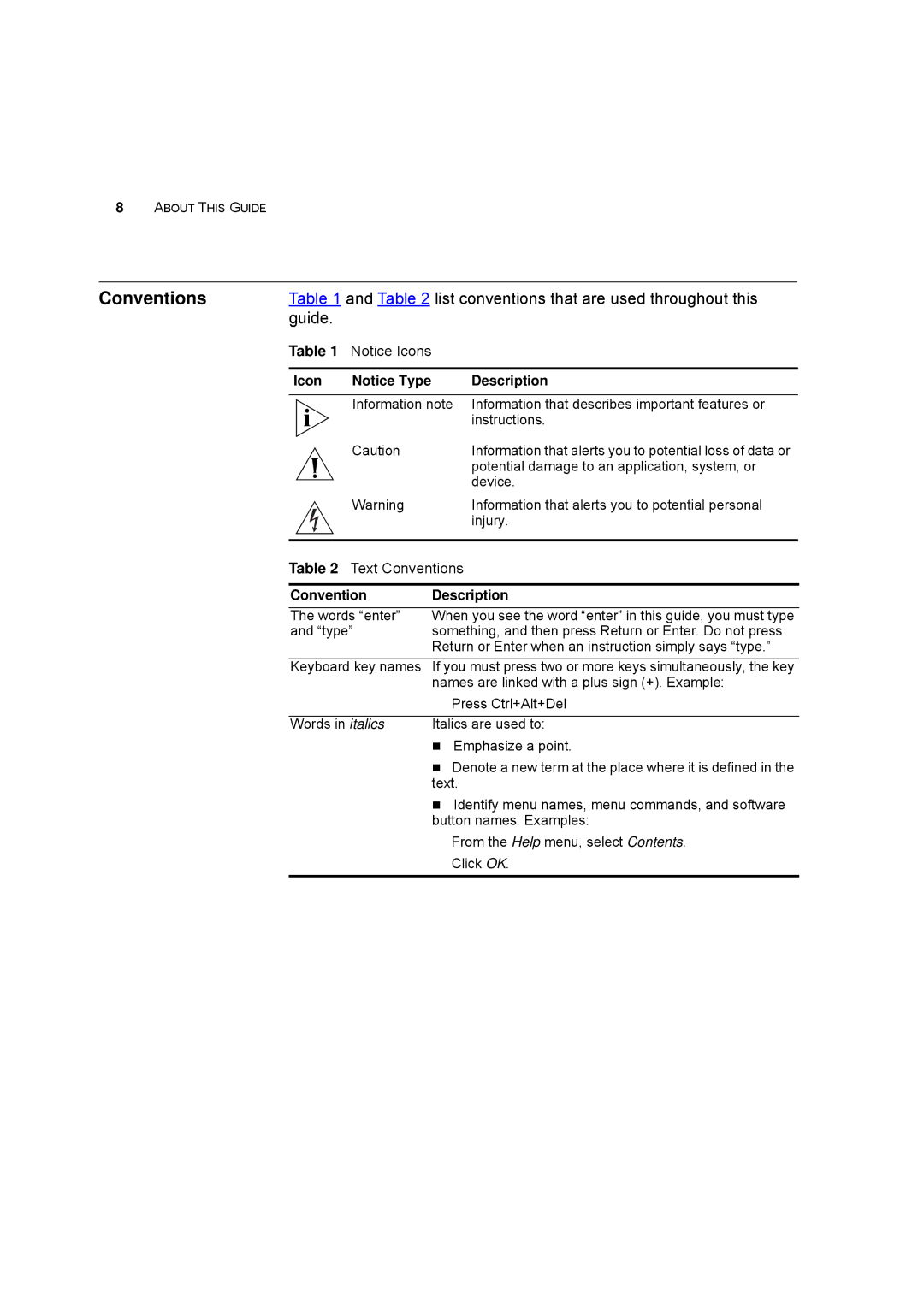 HP 100 -G Router manual Conventions, Guide 