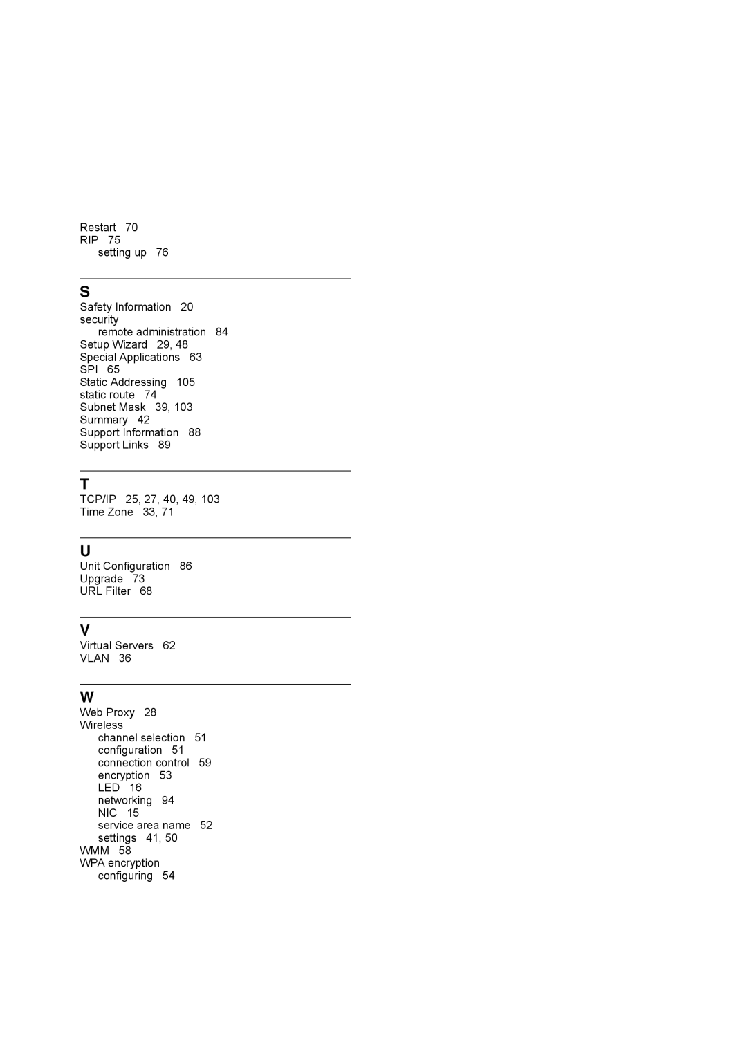 HP 100 -G Router manual Vlan 