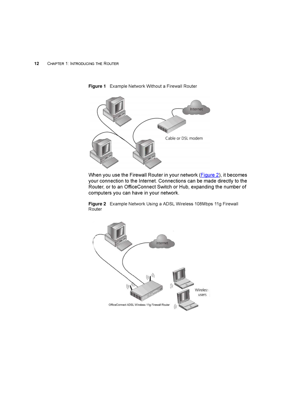 HP 100 -G Router manual Example Network Without a Firewall Router 