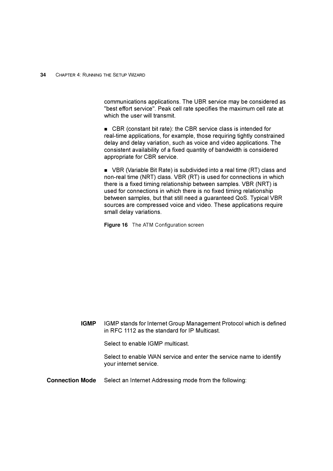 HP 100 -G Router manual ATM Configuration screen 