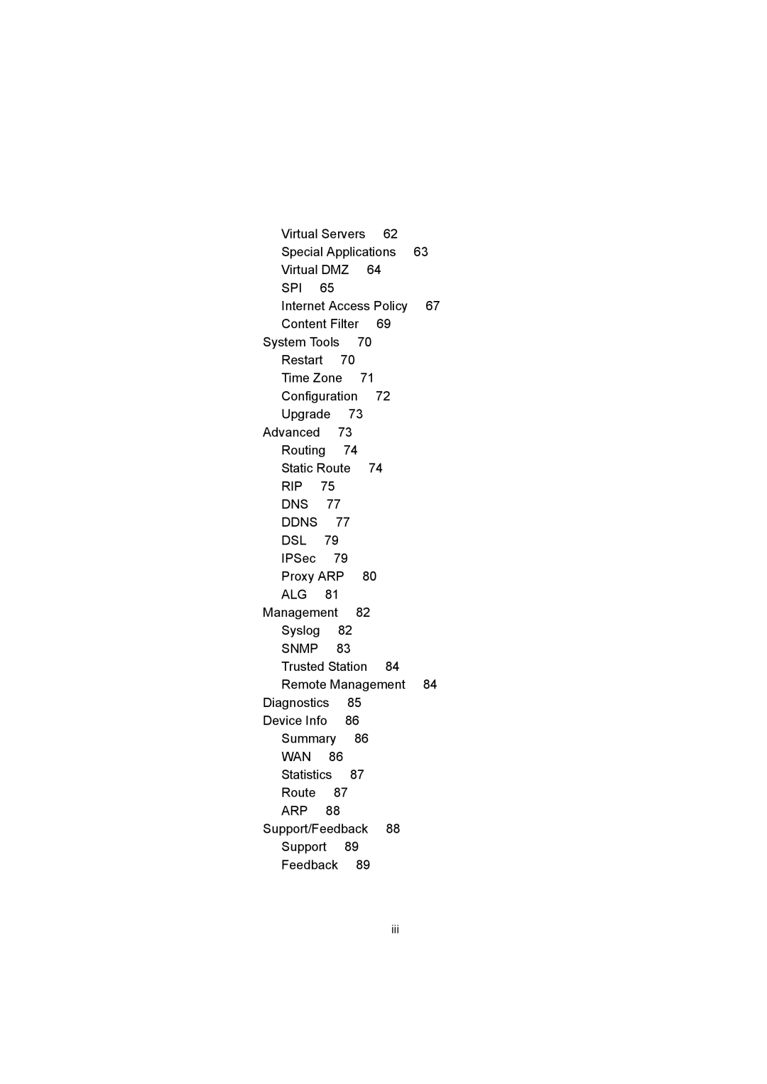 HP 100 -G Router manual RIP DNS Ddns DSL 