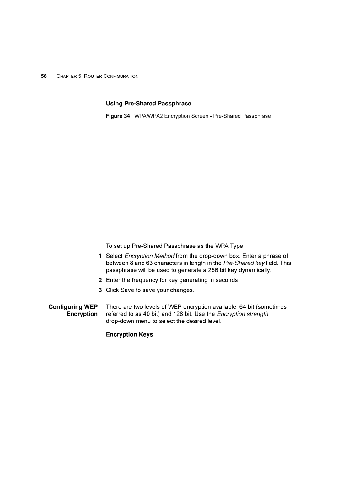 HP 100 -G Router manual Using Pre-Shared Passphrase, Encryption Keys 