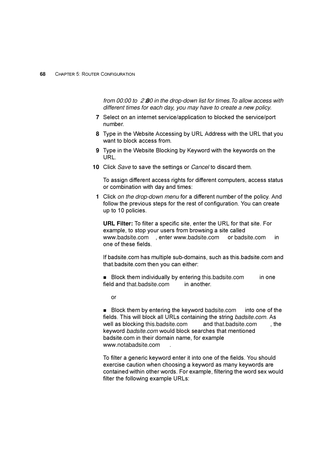 HP 100 -G Router manual Router Configuration 