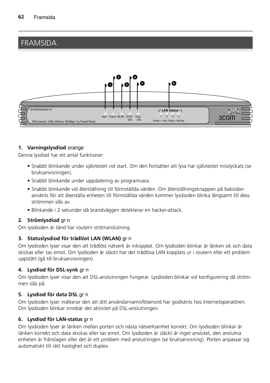 HP 100 -G Router manual Framsida 