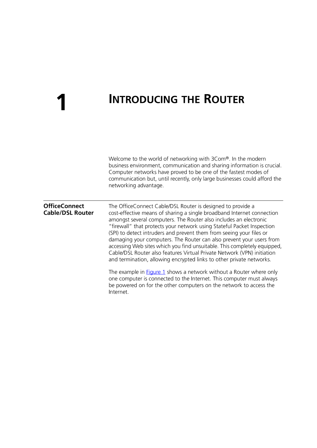 HP 100 Router manual OfficeConnect, Cable/DSL Router 