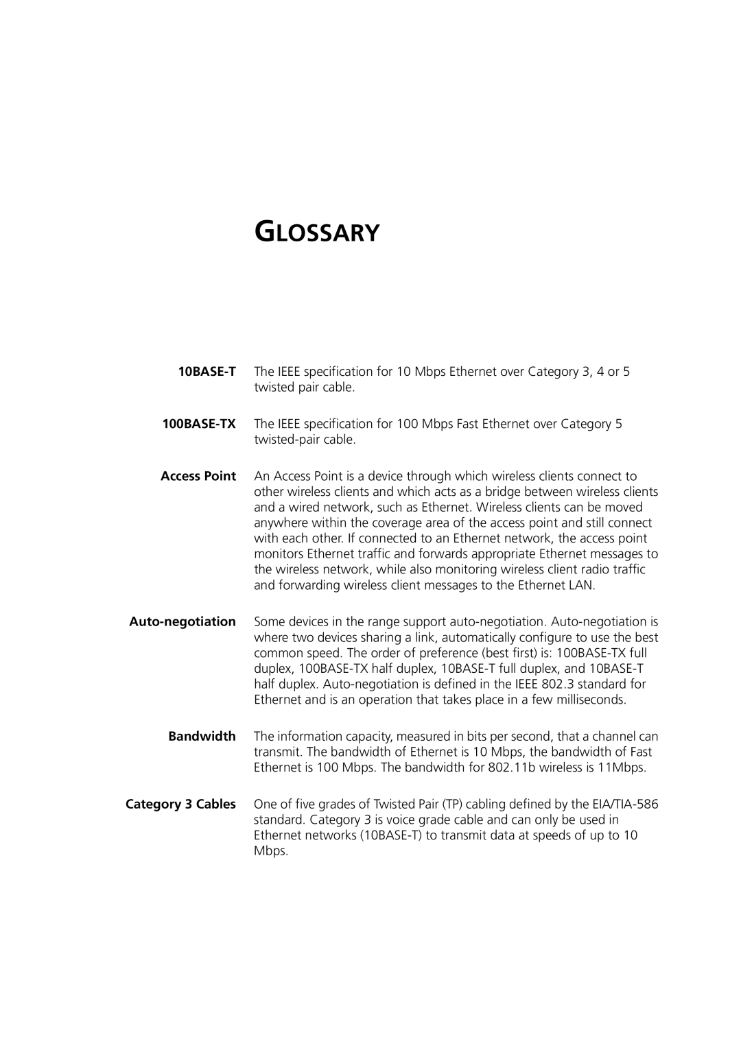 HP 100 Router manual Glossary 