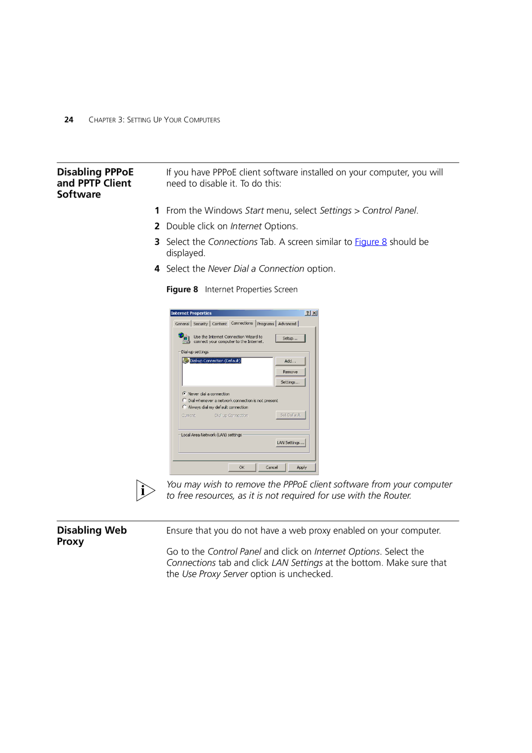 HP 100 Router manual Software, Proxy 