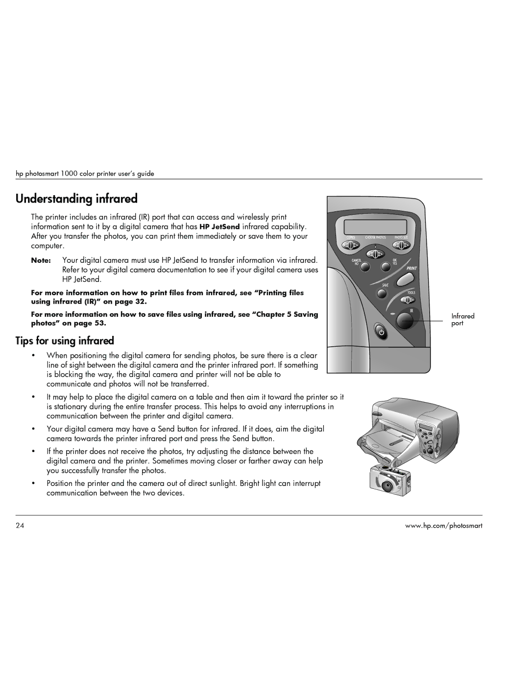 HP 1000 manual Understanding infrared, Tips for using infrared 