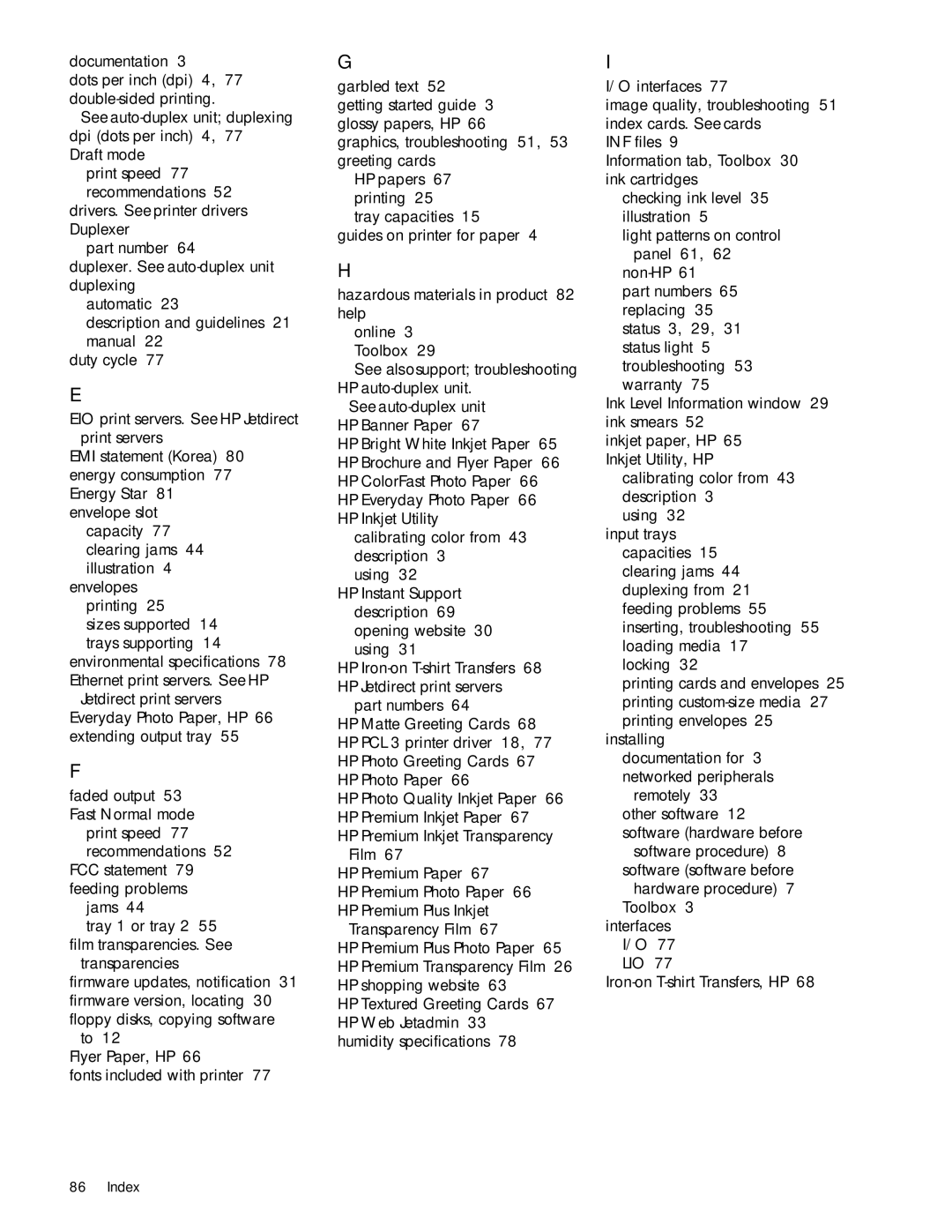 HP 1000 manual See also support troubleshooting HP auto-duplex unit 