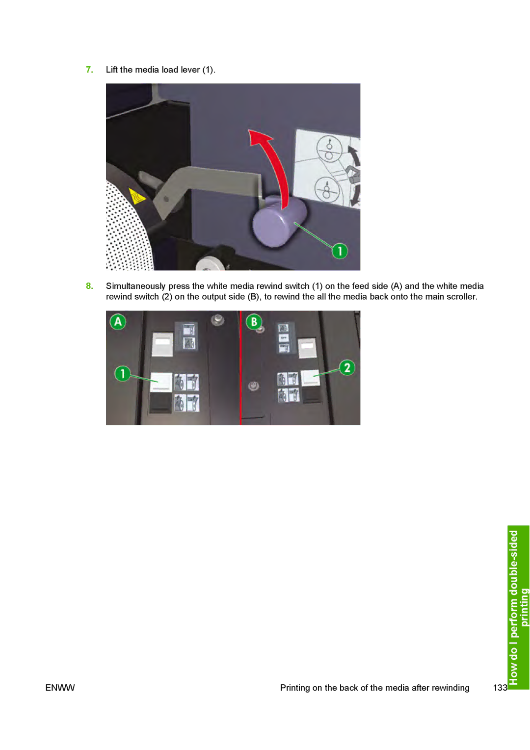 HP 10000s manual Performprinting sided-double Ido 