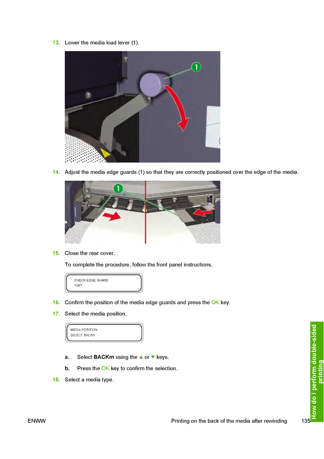 HP 10000s manual Performprinting sided-double 