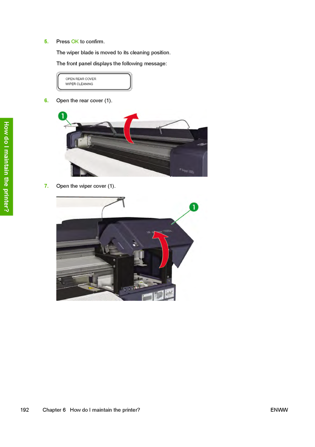 HP 10000s manual How do I maintain the printer? 