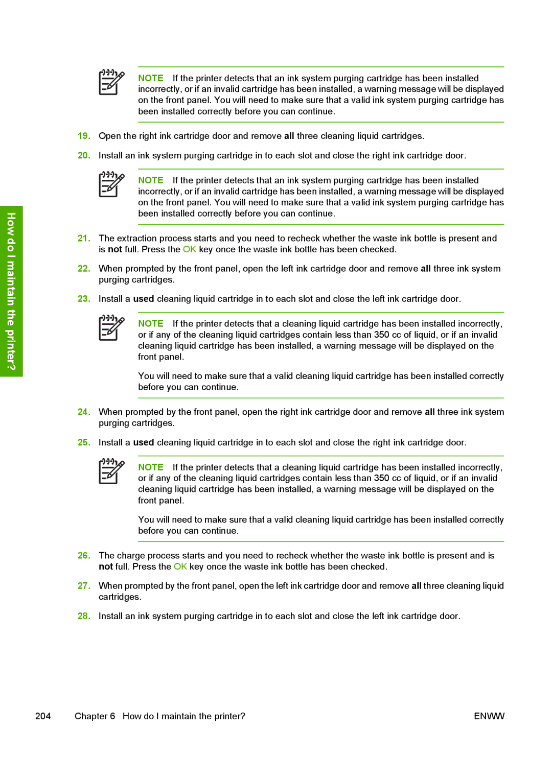 HP 10000s manual How do I maintain the printer? 