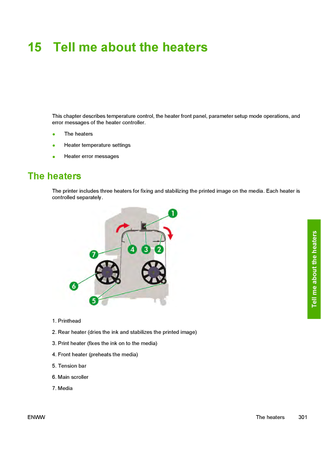 HP 10000s manual Tell me about the heaters, Heaters 