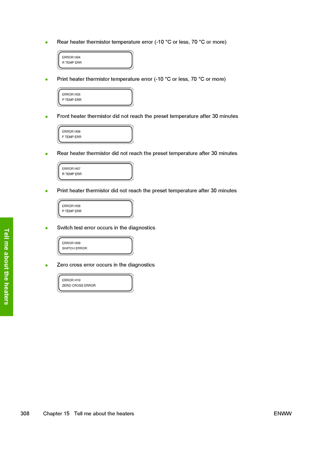 HP 10000s manual Tell me about the heaters 