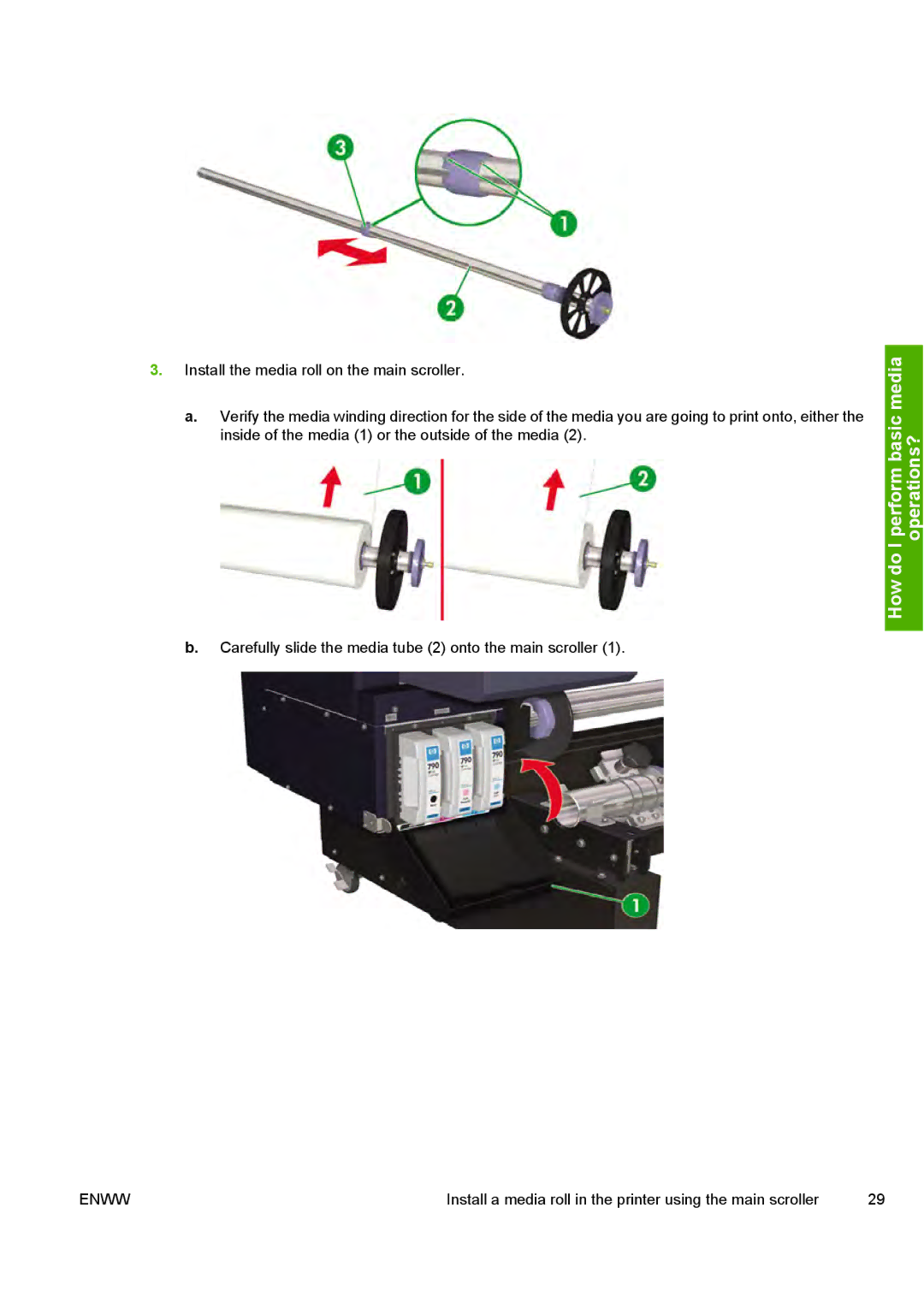 HP 10000s manual How do I perform basic media operations? 