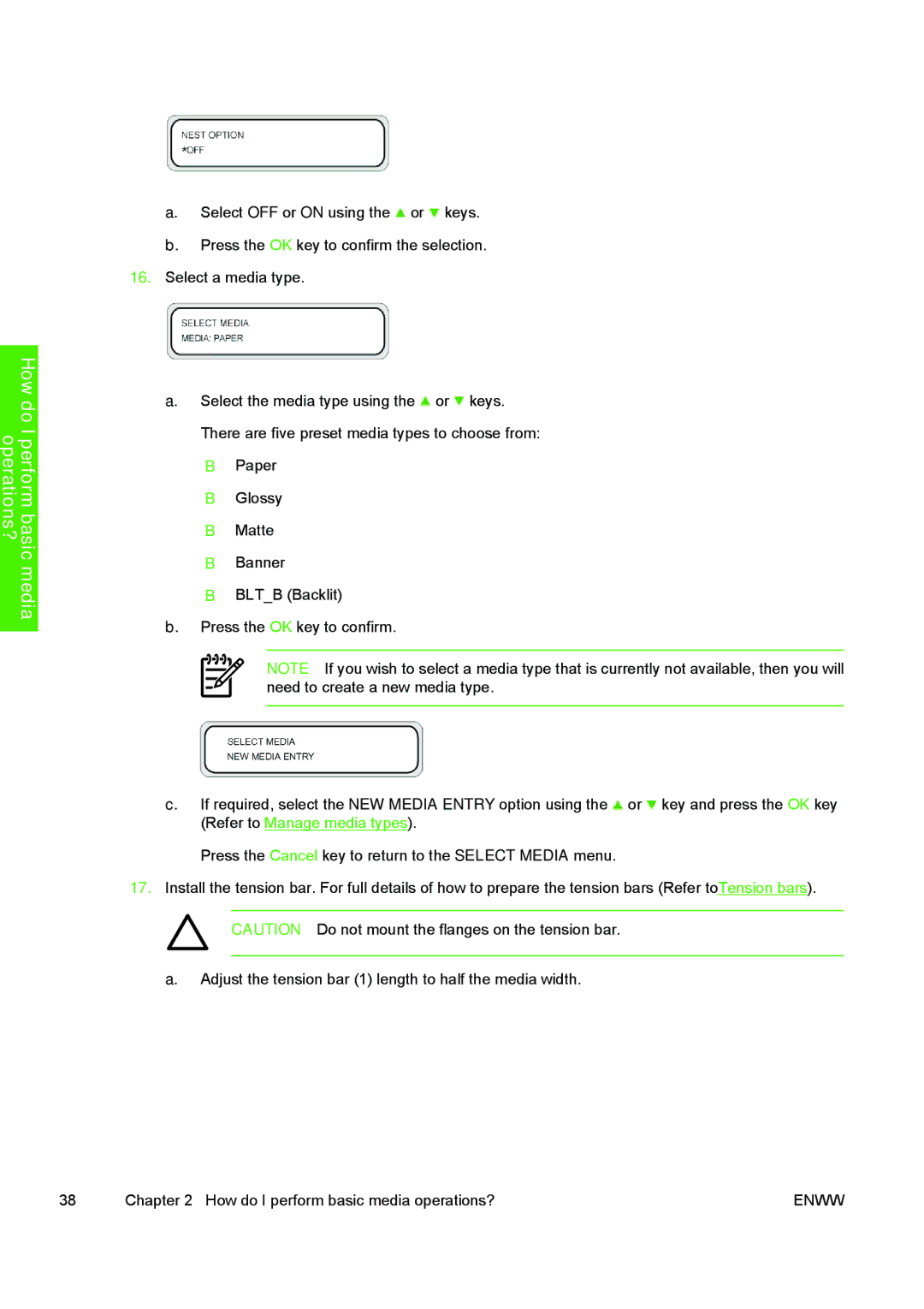 HP 10000s manual How do I perform basic media operations? 