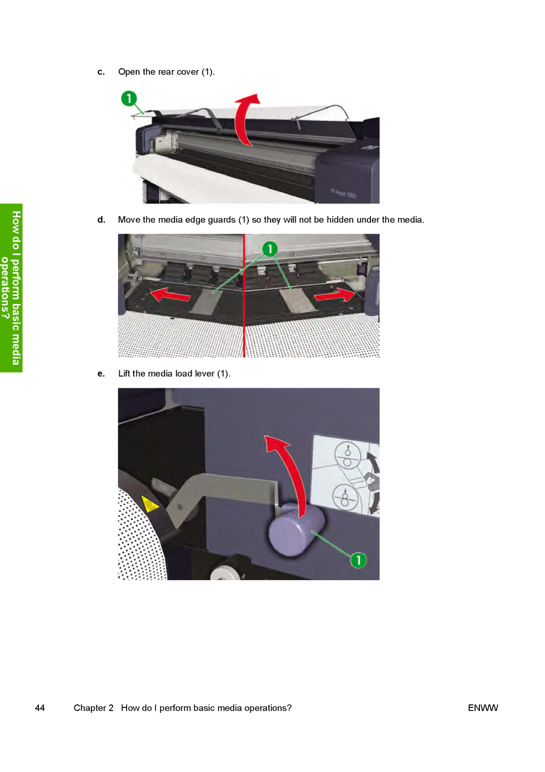 HP 10000s manual How do I perform basic media operations? 