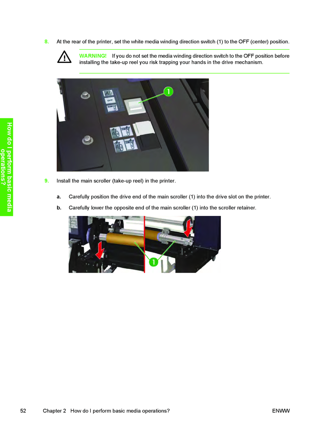 HP 10000s manual How do I perform basic media operations? 