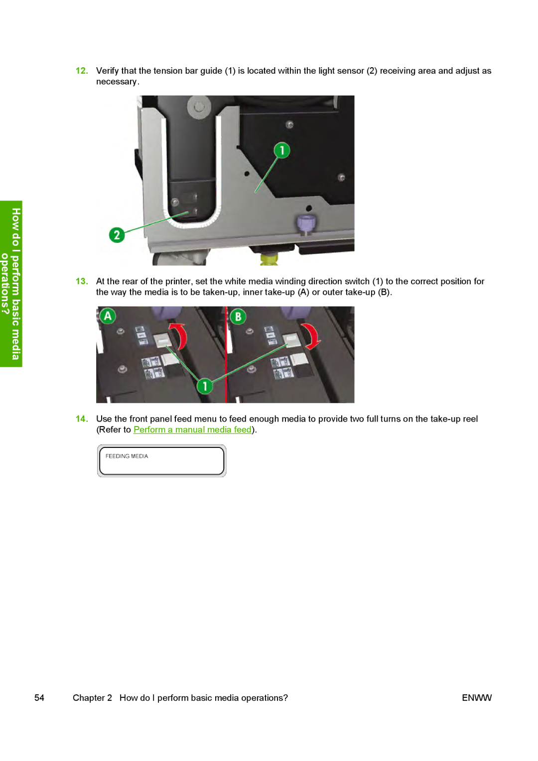 HP 10000s manual How do I perform basic media operations? 