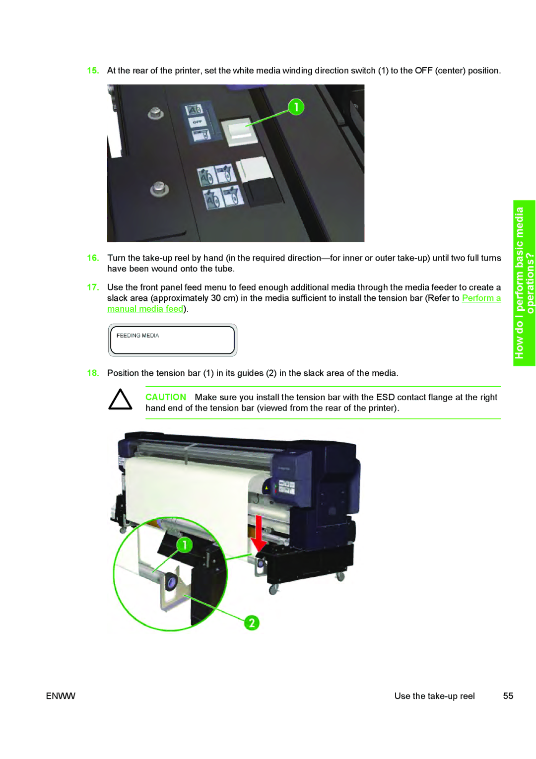 HP 10000s manual How do I perform basic media operations? 