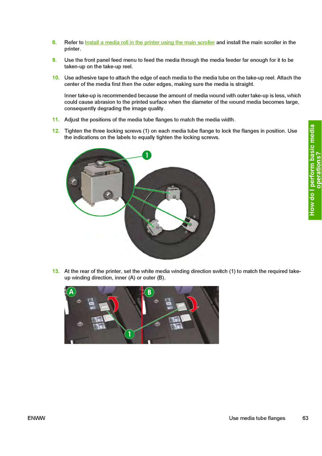 HP 10000s manual How do I perform basic media operations? 