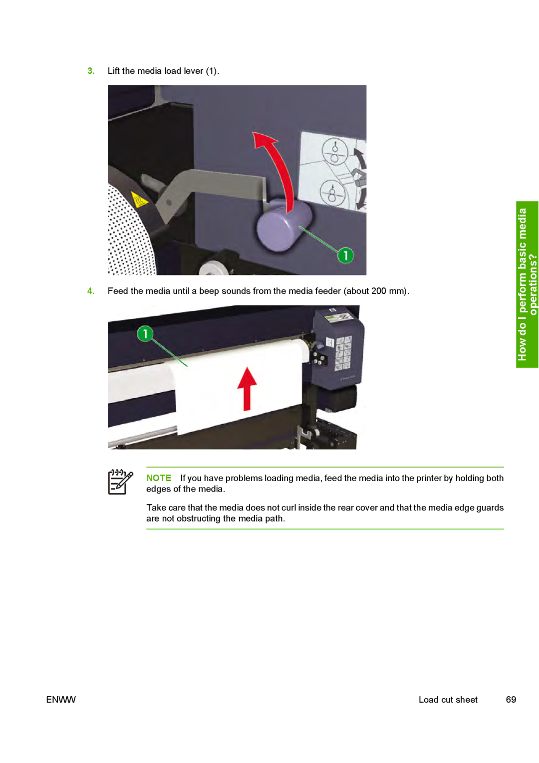 HP 10000s manual Load cut sheet 