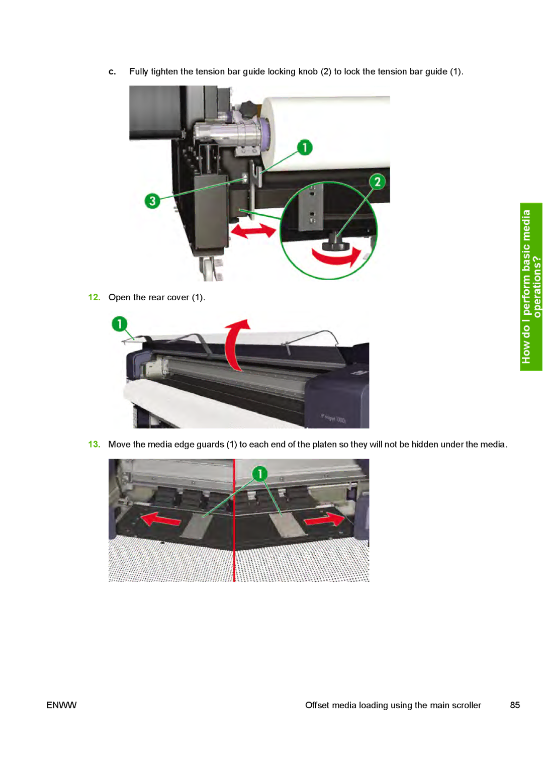 HP 10000s manual How do I perform basic media operations? 