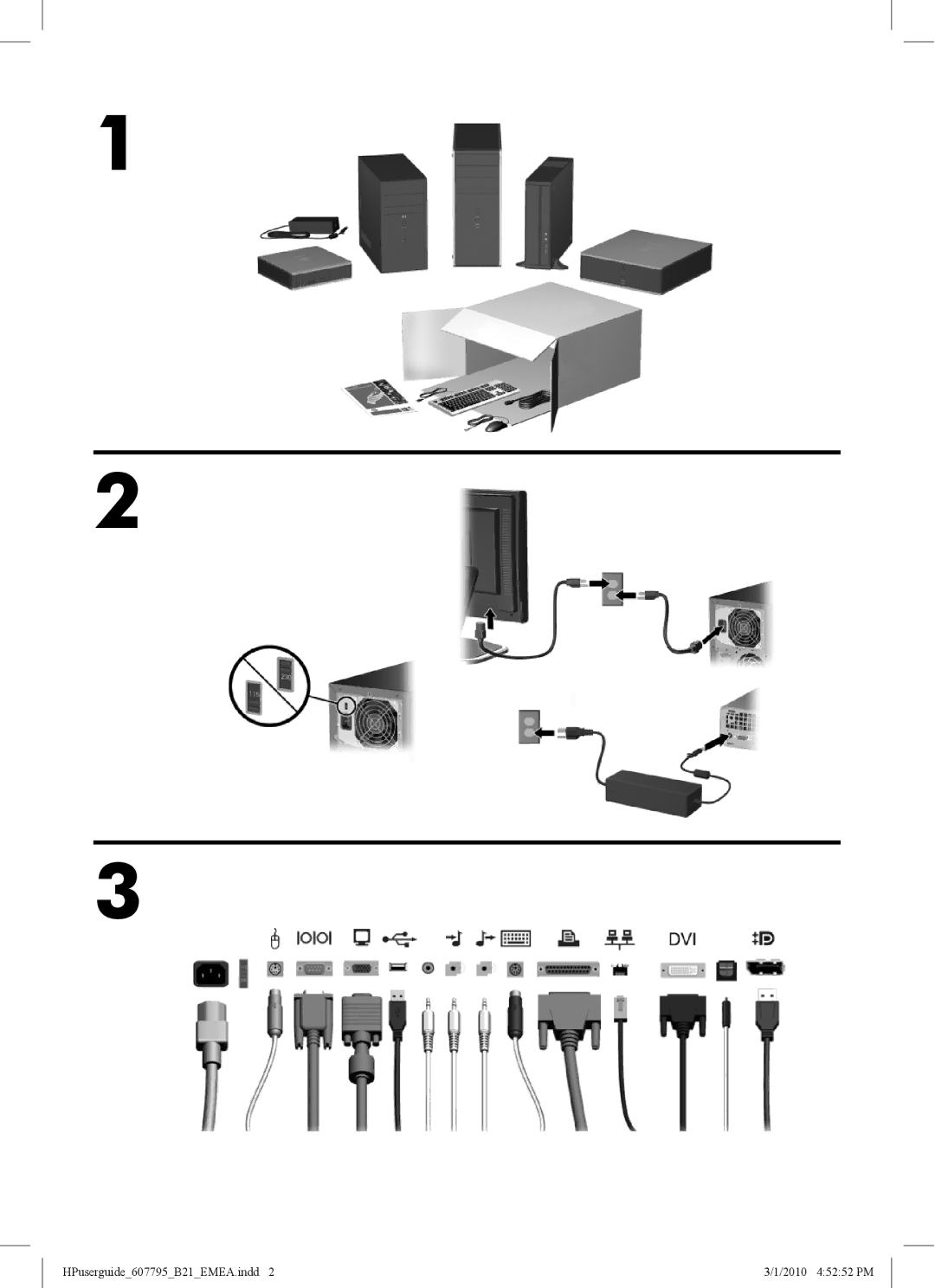 HP 100eu manual HPuserguide607795B21EMEA.indd 2010 45252 PM 