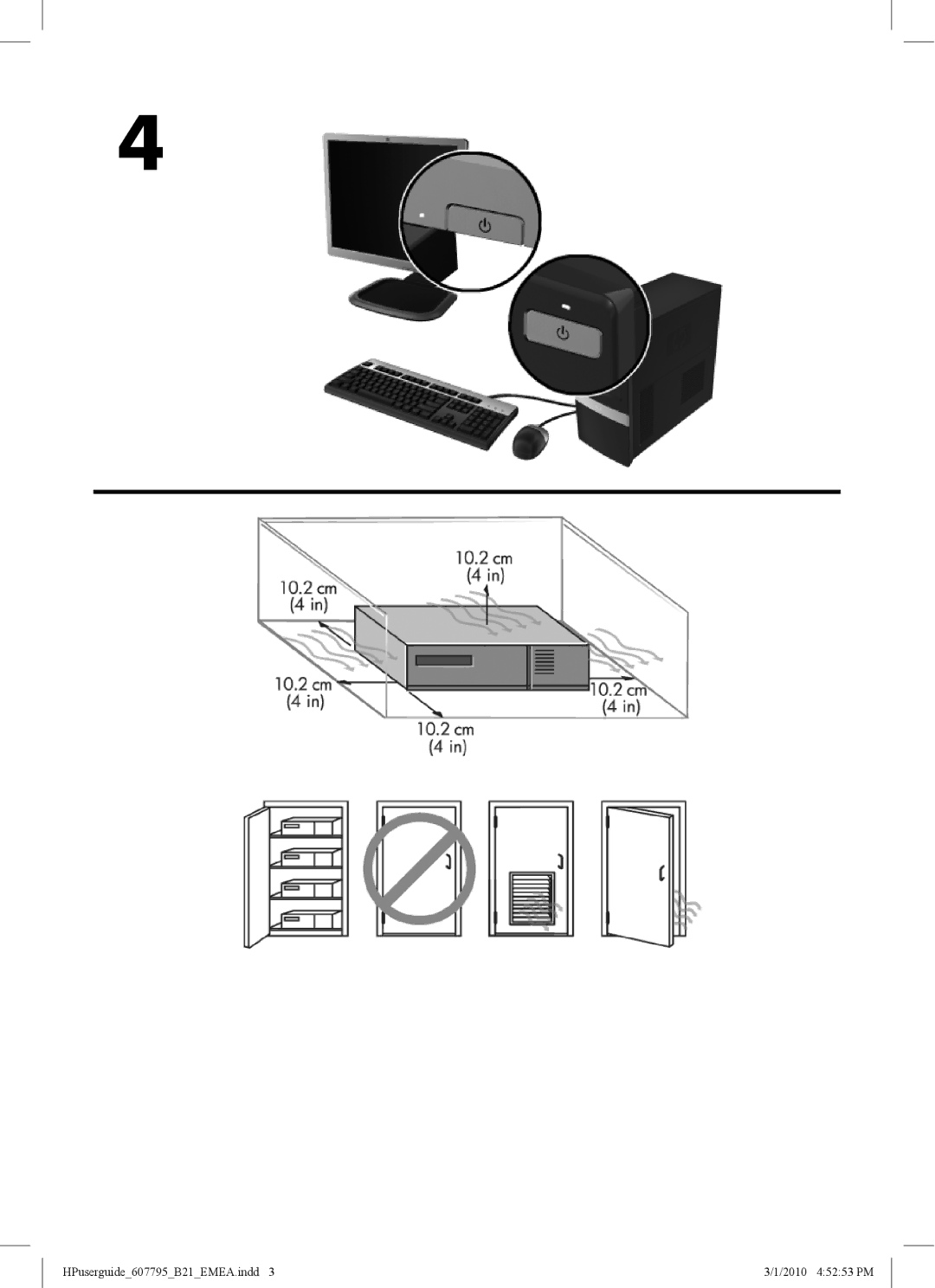 HP 100eu manual HPuserguide607795B21EMEA.indd 2010 45253 PM 