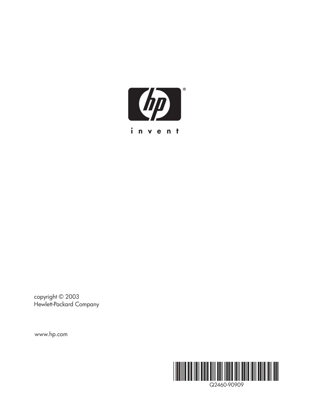 HP 1015 manual Q2460-90909 