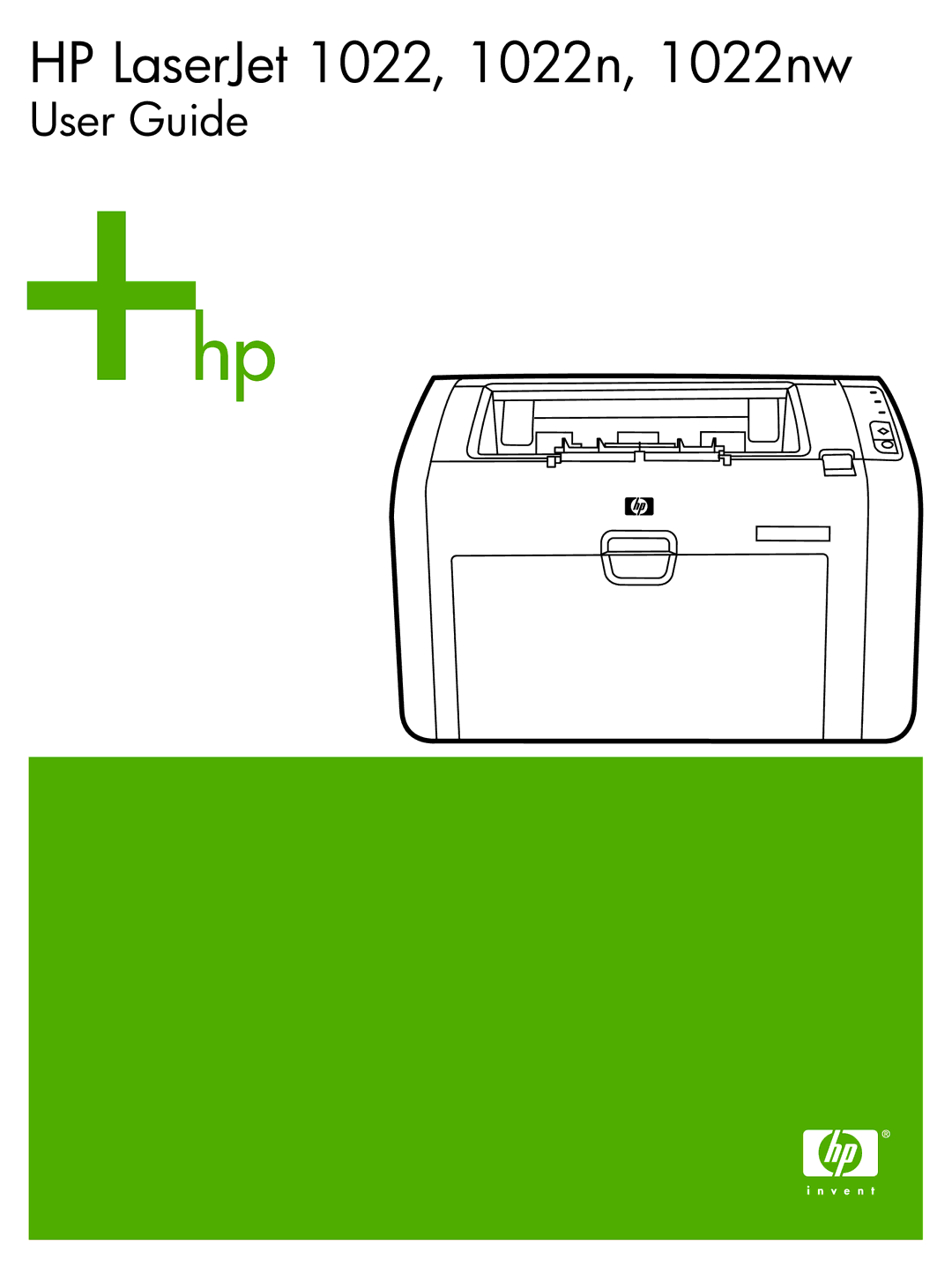 HP manual HP LaserJet 1022, 1022n, 1022nw 