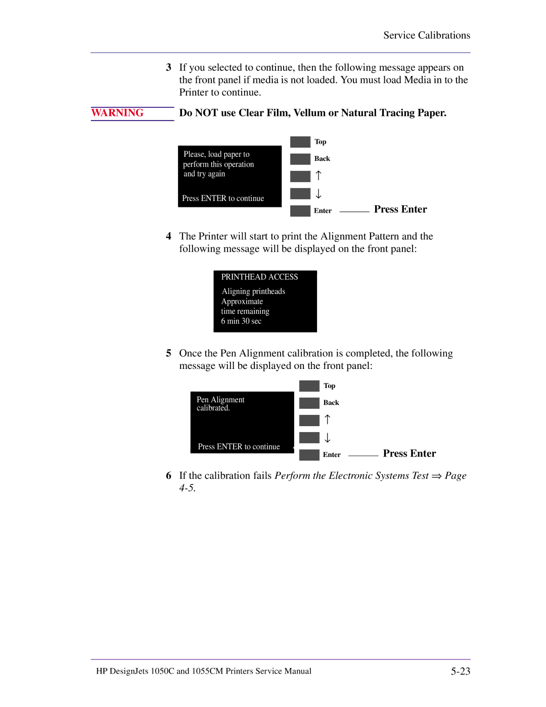 HP 1055CM manual Do not use Clear Film, Vellum or Natural Tracing Paper 