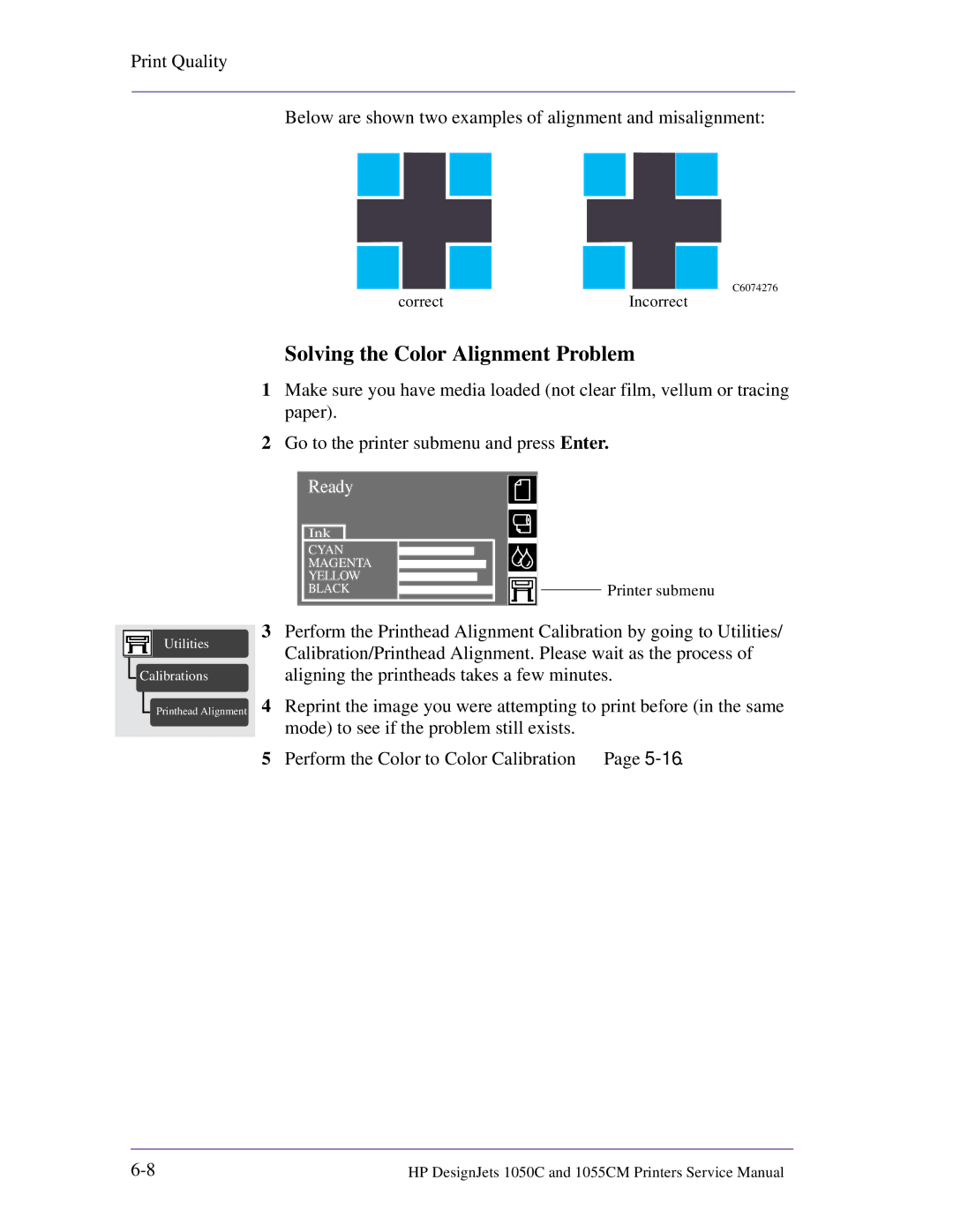 HP 1055CM manual Solving the Color Alignment Problem 