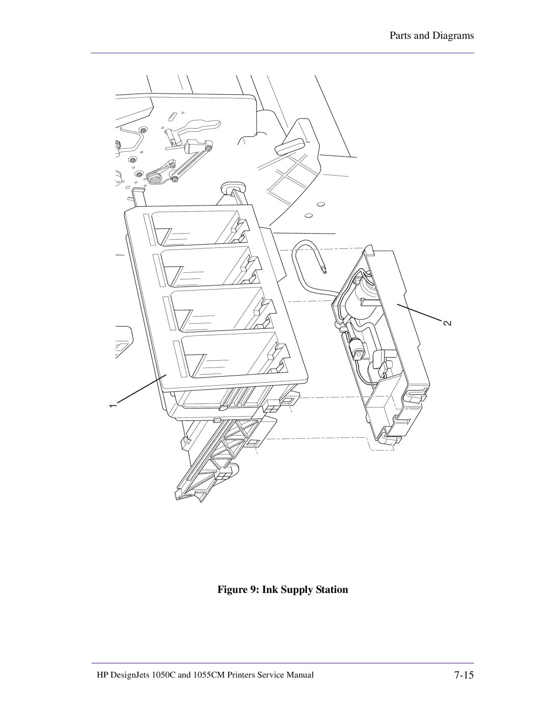 HP 1055CM manual Ink Supply Station 