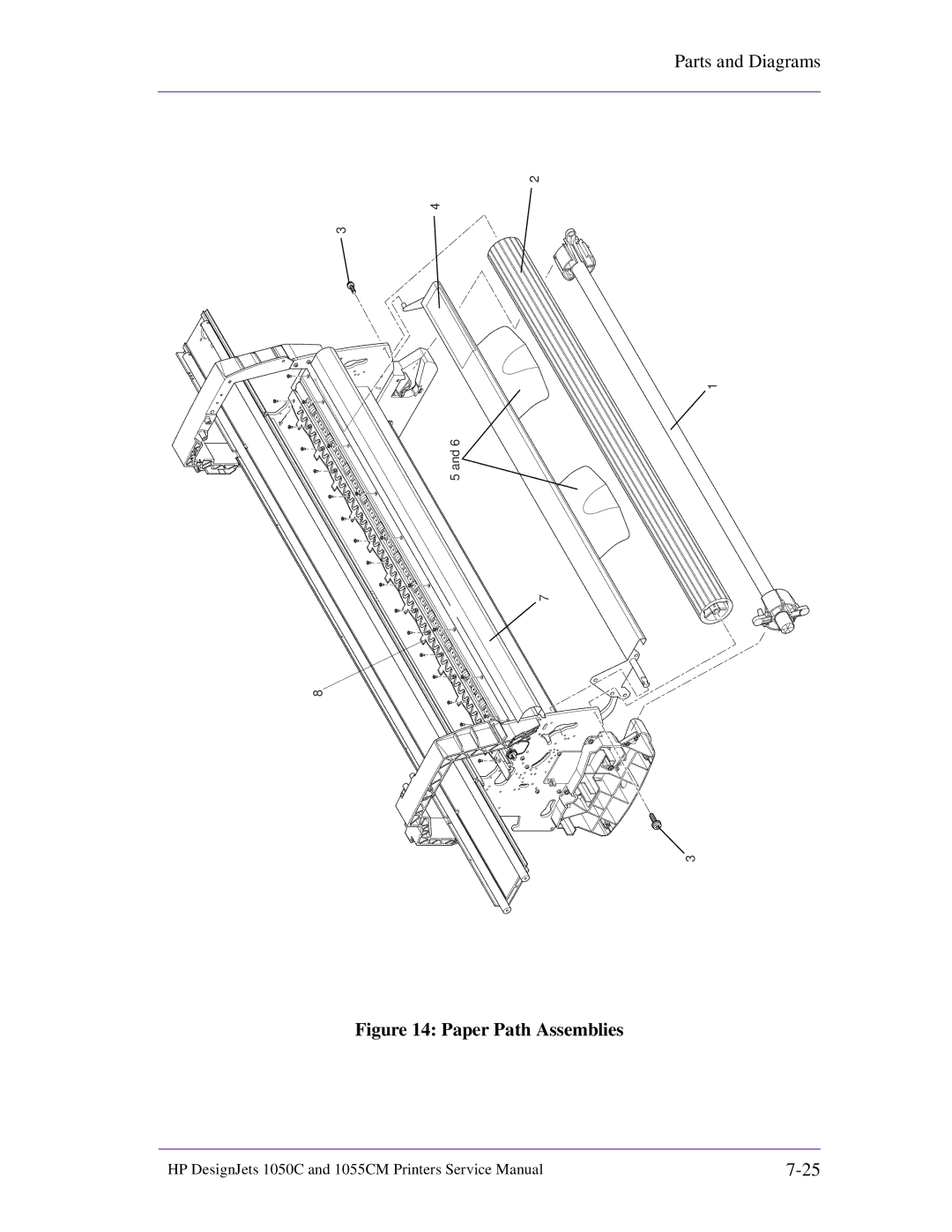 HP 1055CM manual Paper Path Assemblies 