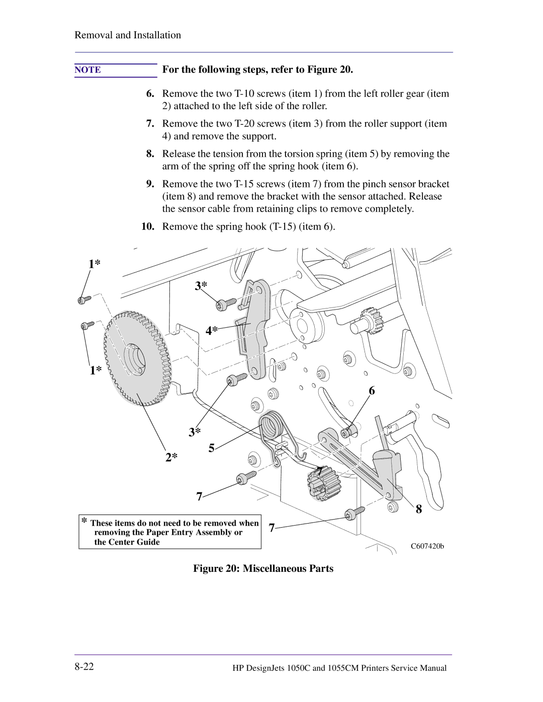 HP 1055CM manual For the following steps, refer to Figure 