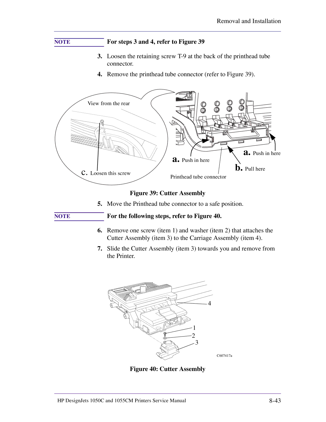 HP 1055CM manual For steps 3 and 4, refer to Figure 