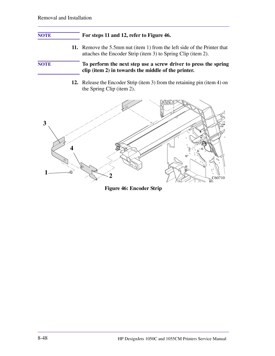 HP 1055CM manual For steps 11 and 12, refer to Figure 