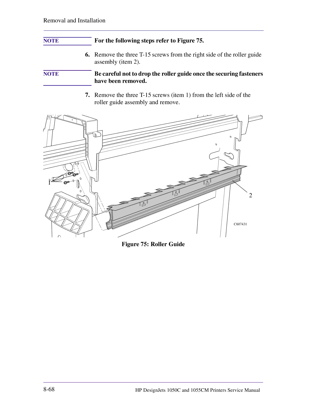 HP 1055CM manual For the following steps refer to Figure 