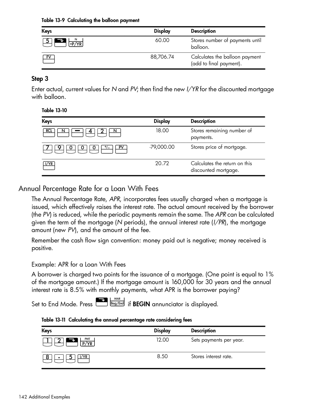 HP 10bII+ Financial manual Vùaygù, JdyÏ, G7VÒ, Annual Percentage Rate for a Loan With Fees 